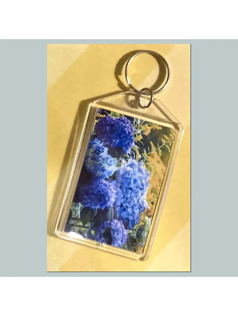 3704 Hydrangea Acrylic Keychain | Floral Keychain | Flower Lover Gift